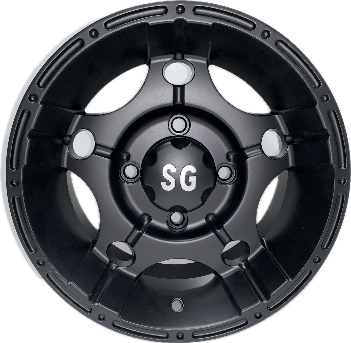 Daihatsu Hijet Aluminum "Matte Black Wheels" (Set of 4) w/Center Caps & Lugnuts