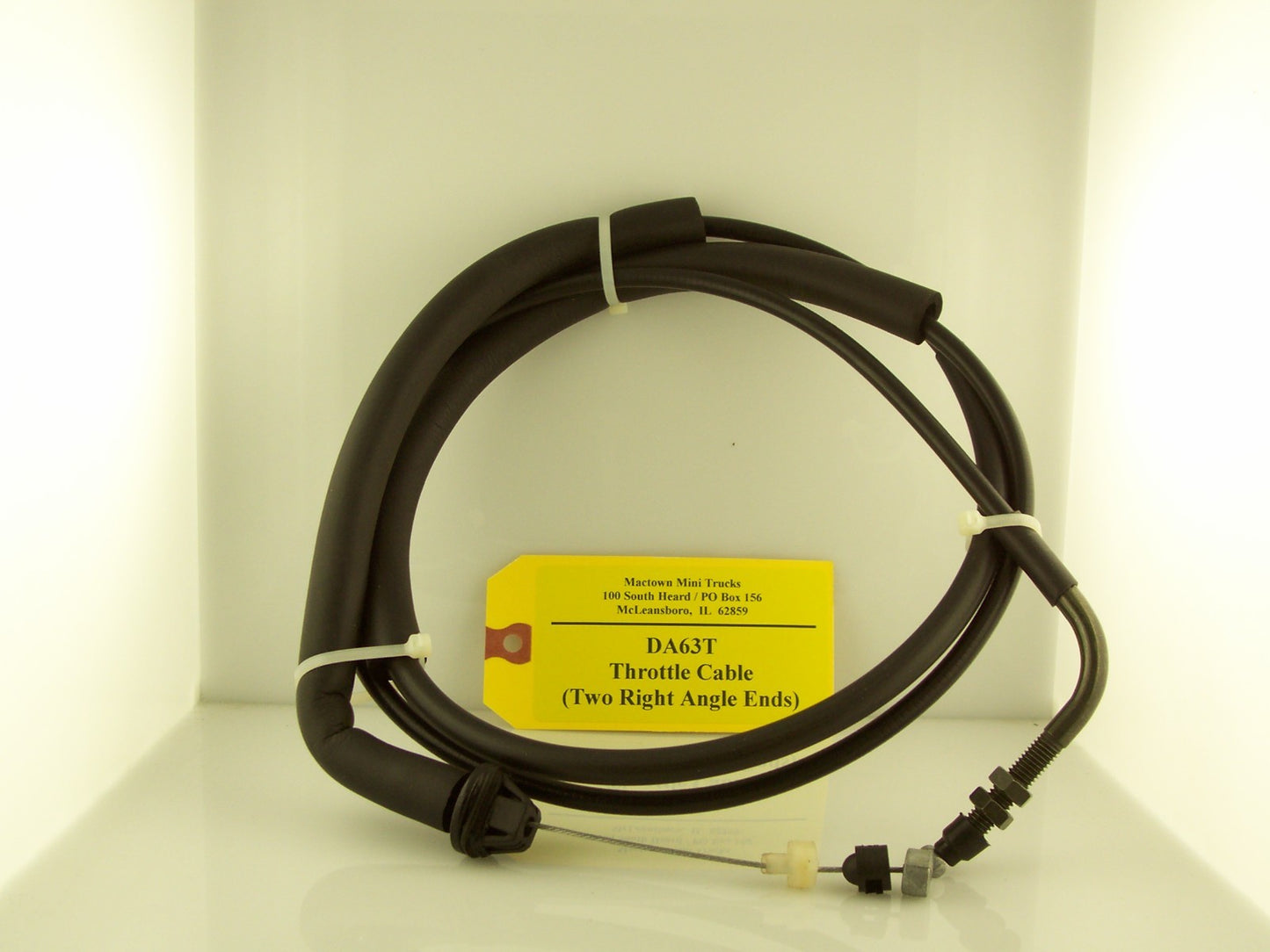 Suzuki Carry Throttle Cable DB52T/DA62T/DA63T w/2 right angle ends *****NEW*****