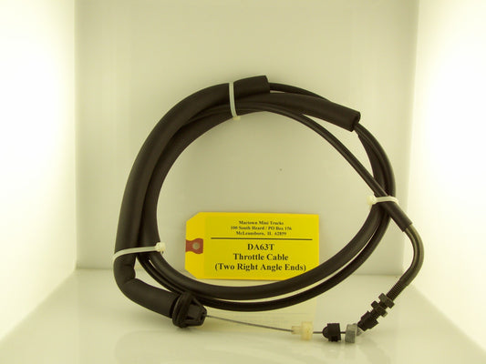 Suzuki Carry Throttle Cable DB52T/DA62T/DA63T w/2 right angle ends *****NEW*****